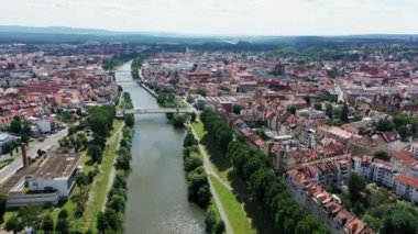 İyi havada Bamberg 'den İHA videosu