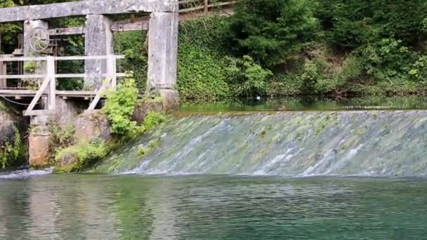 Forellenhammermühle Blaubeuren Blautopf — Stockvideo