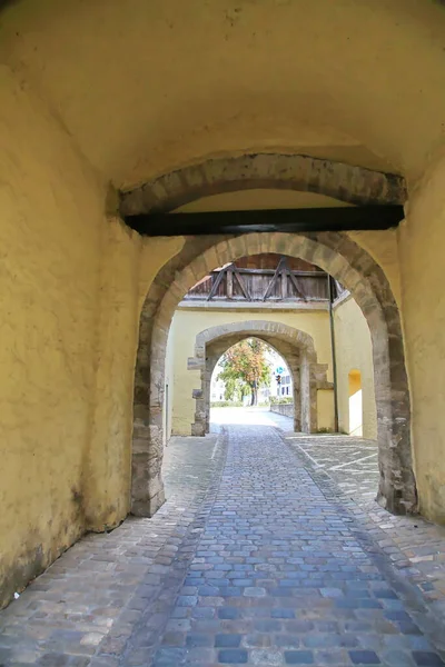 Veduta Aerea Weissenburg Con Bel Tempo — Foto Stock