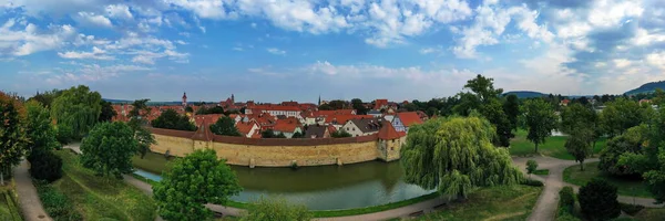 Vue Aérienne Weissenburg Par Beau Temps — Photo