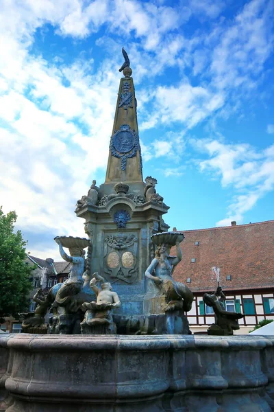 Schwabach Stad Bayern Med Många Historiska Sevärdheter — Stockfoto