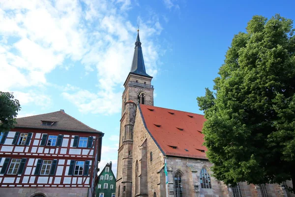 Schwabach Uma Cidade Baviera Com Muitos Pontos Turísticos Históricos — Fotografia de Stock