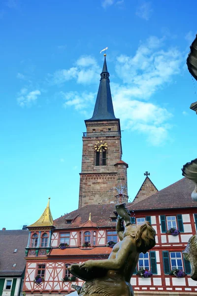 Schwabach Jest Miastem Bawarii Wieloma Zabytkami Historycznymi — Zdjęcie stockowe