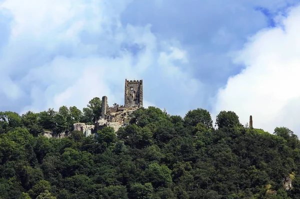 Zamek Drachenburg Drachenfels Pobliżu Koenigswinter — Zdjęcie stockowe