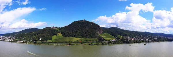 Panorama Von Der Drachenburg Bei Königswinter — Stockfoto