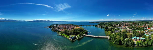 Luftaufnahme Von Lindau Bei Gutem Wetter — Stockfoto