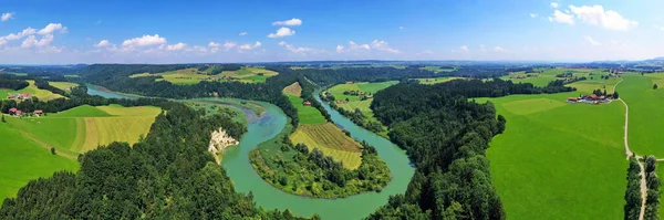 Traumhafte Landschaft Voralpenland Der Iller — Stockfoto