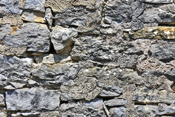 Ściana Wykonana Nieregularnego Gruzu Jako Tło — Zdjęcie stockowe