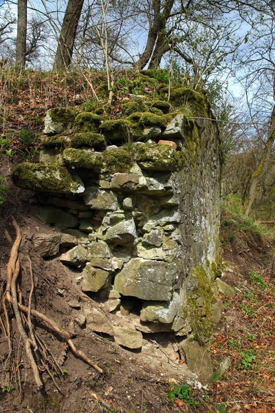 Ruínas Castelo Wildenberg São Uma Visão Município Sulzfeld — Fotografia de Stock