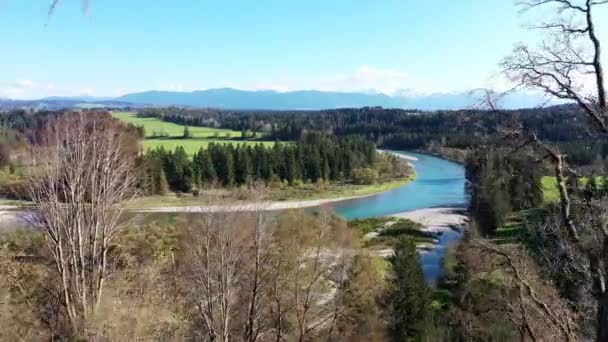 Drone Video Litzau Loop Good Weather — ストック動画