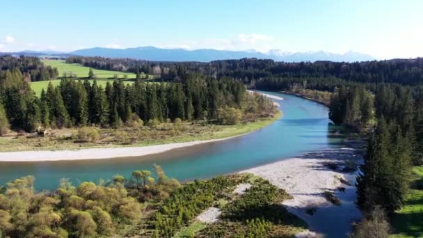 Drone Vídeo Loop Litzau Bom Tempo — Vídeo de Stock