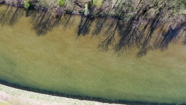 Vol Drone Sur Iller Près Neu Ulm Par Beau Temps — Video