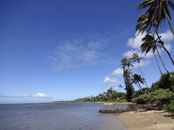 Calm Shoreline em Wailupe Beach Park — Fotografia de Stock