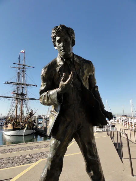 Jack london statua — Zdjęcie stockowe