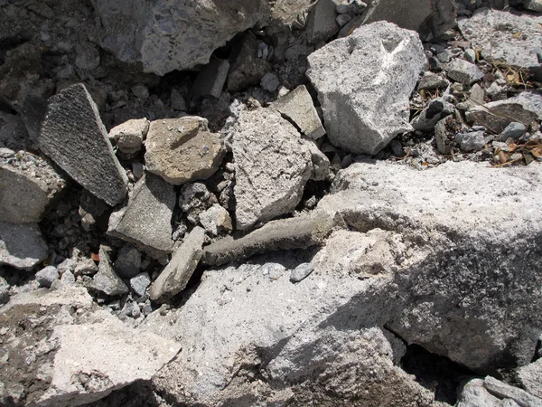 Cemento Escombros de roca — Foto de Stock