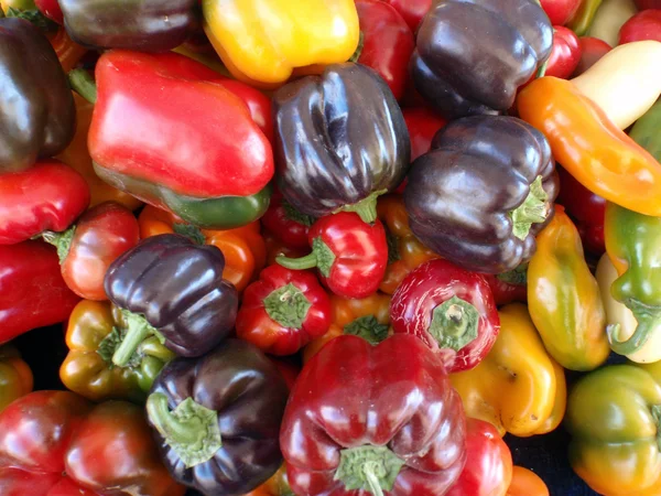 Χρώμα κατάταξη των πιπεριές — Φωτογραφία Αρχείου