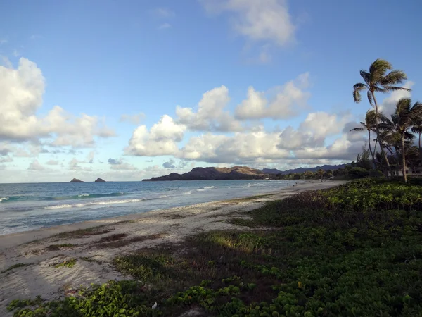 Kailua strand aan het eind van een dag — Stockfoto