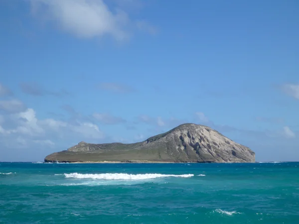 Острів manana (кролик) в Waimanalo Bay — стокове фото