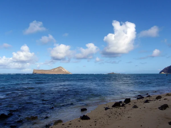 Waimanalo pláž na ostrově oahu, hawaii — Stock fotografie