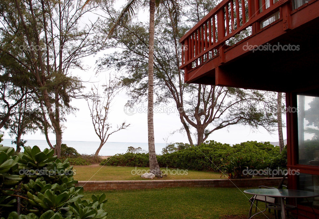 Ocean side of House