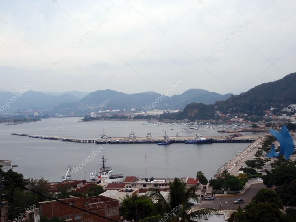 Manzanillo City, streets, and Harbor