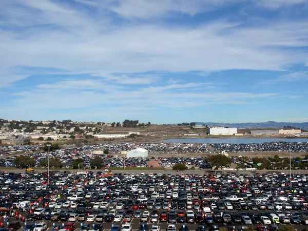 Candlestick Parking lot before the start of 49ers game as — Stock Photo, Image