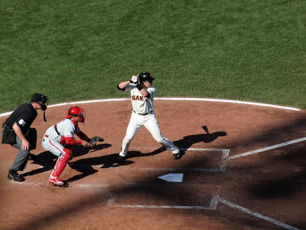 Giants smeten buster posey står i smeter box väntar inc — Stockfoto