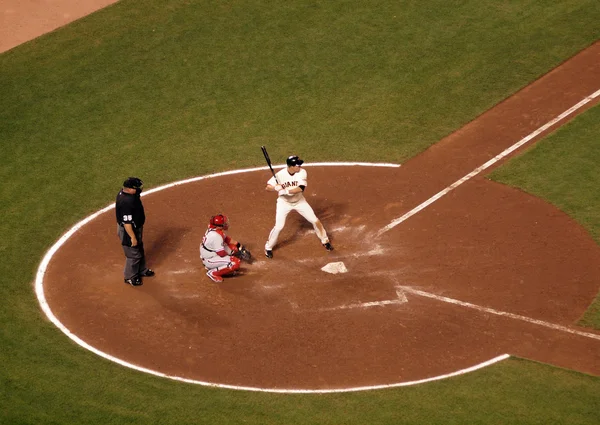 Giants Batter stands in the batters box during at bat — Stock Photo, Image