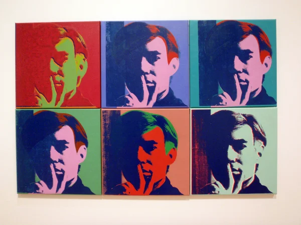 Una serie di sei autoritratti, Andy Warhol Foto Stock