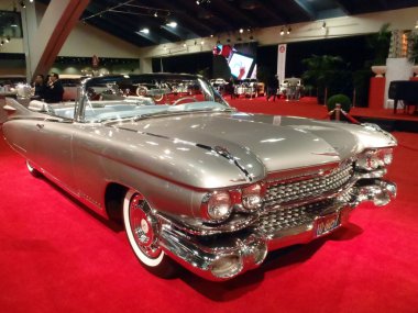 Classic convertible cadillac araba parlar özelliği palet görüntüler