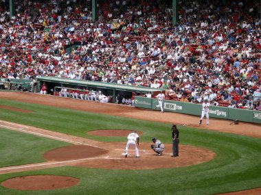 Red sox oyuncu adımları hamurları kutunun içine