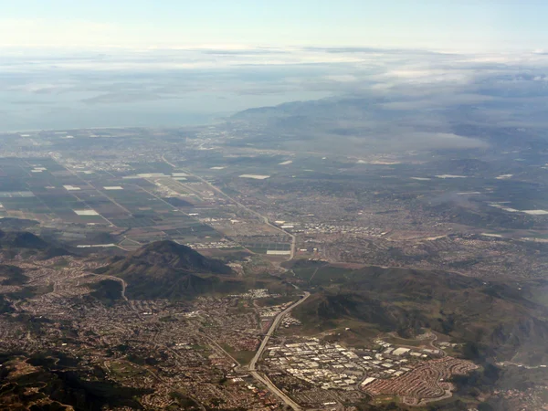 Aerial photo of California city — Stock Photo, Image
