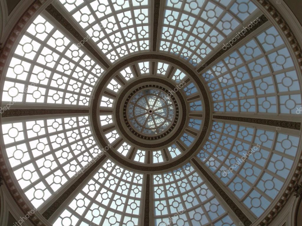 Looking upward at the Old Emporium dome