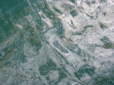 Petrol turkuaz su slicked