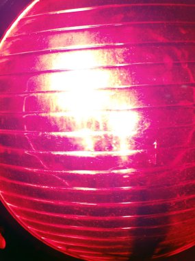 Kırmızı sis sel ışık yakın çekim