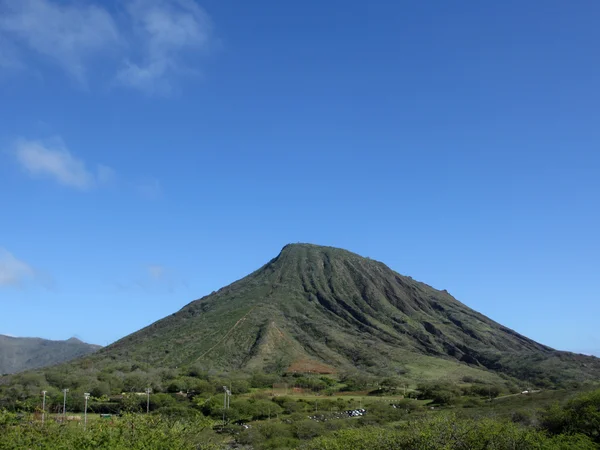 Koko Cabeça Montanha com trilha escada para cima lado visível — Fotografia de Stock