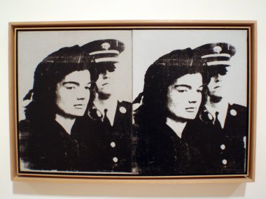 üzgün jackie kennedy screenprint üzerinde tuval andy warhol