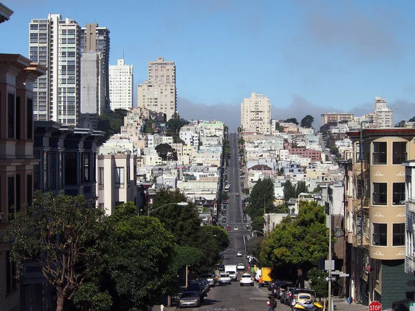 San Francisco uitzicht op straat — Stockfoto