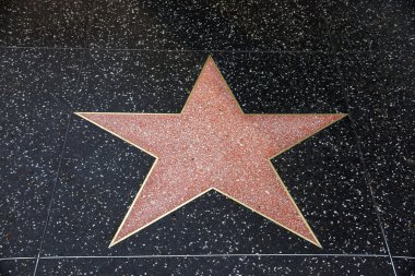 boş bir yıldızı Hollywood walk of fame