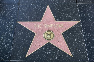 Hollywood Şöhret Yolu 'nda Simpsonların yıldızı