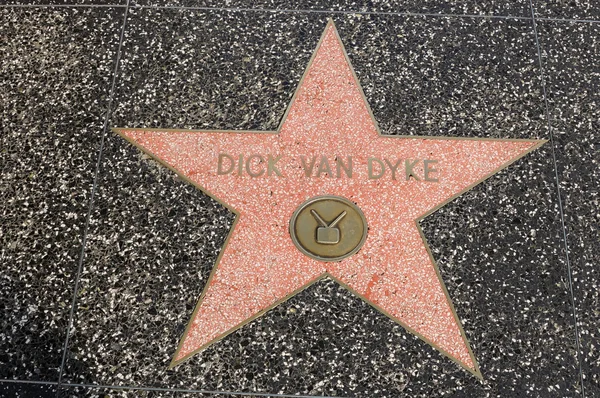 Estrela de Dick Van Dyke na Calçada da Fama de Hollywood — Fotografia de Stock