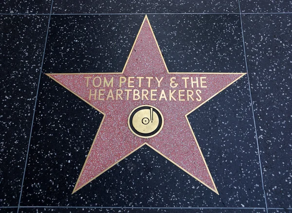 Том Петті & heartbreakers зірка на Голлівуд Алея слави — стокове фото