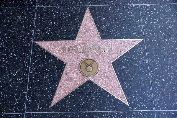 Bob Barkerin tähti Hollywoodissa Walk of Fame — kuvapankkivalokuva