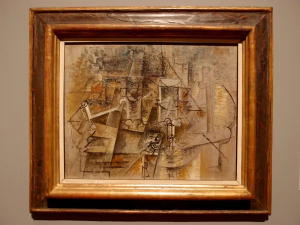 Pablo Picasso - Abanico, Tubería y Vidrio, 1911 — Foto de Stock