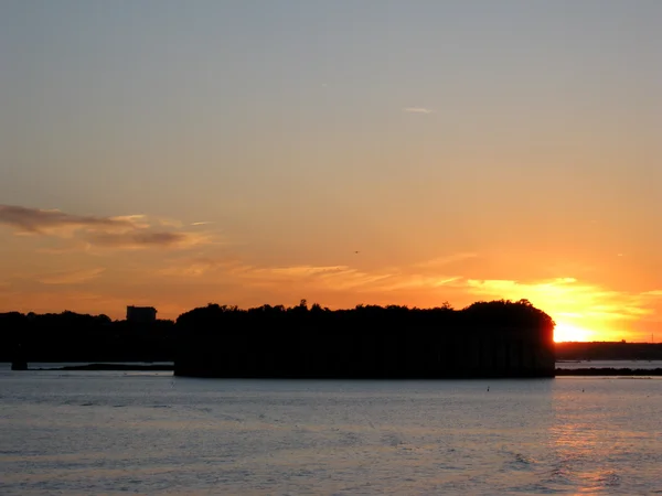 Sonnenuntergang über den Schluchten des Forts — Stockfoto