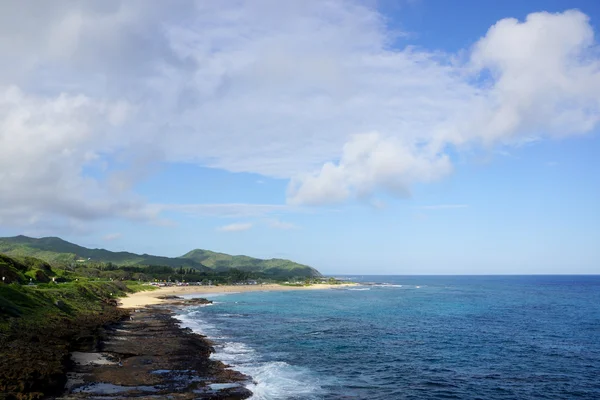 Sandy Beach Panorâmica no lado sudeste de Oahu — Fotografia de Stock