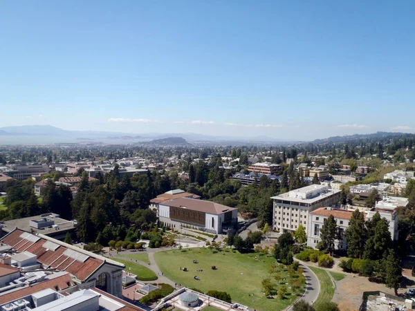Birds Eye View Berkeley Campus Mix Historic Modern Buildings Surrounded — Stock Photo, Image