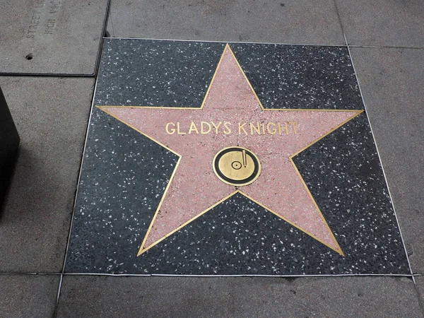 Hollywood California Oktober 2019 Bintang Gladys Knight Dengan Record Logo — Stok Foto