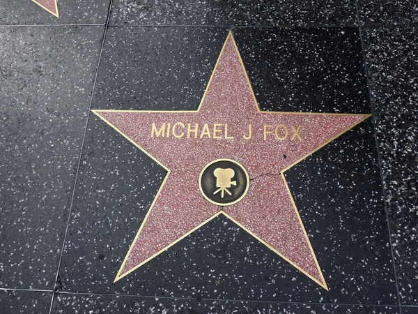 Hollywood California Ottobre 2019 Michael Fox Star Con Logo Della — Foto Stock