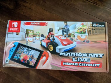 Honolulu - December 15, 2020: Mario Kart Live Home Circuit in Box for the Nintendo Switch.